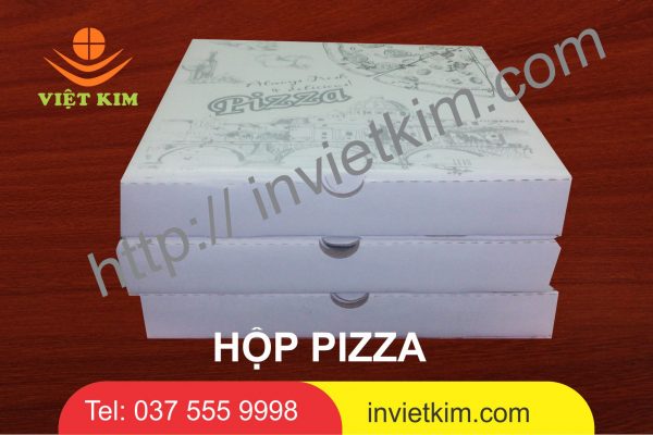 hộp bánh pizza vuông