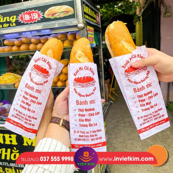 túi giấy bánh mì 